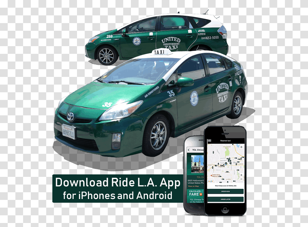 United Taxi Los Angeles, Mobile Phone, Electronics, Car, Vehicle Transparent Png