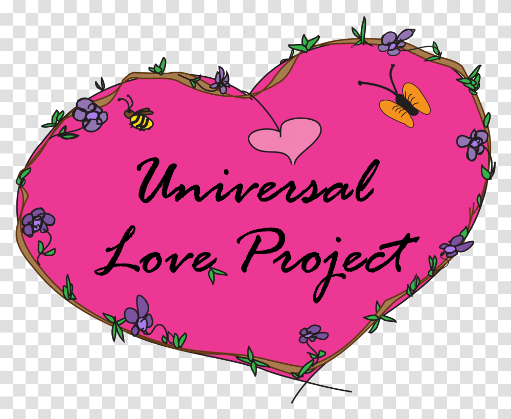 Universal Love Project Logo Para Grupo De Jovens, Text, Heart, Word, Handwriting Transparent Png
