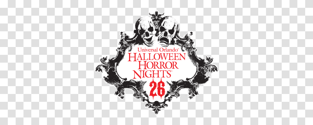 Universal Orlando Adds Additional Nights To Extend The Halloween Horror Nights 26 Logo, Label, Text, Symbol, Trademark Transparent Png