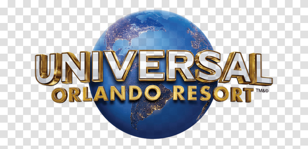 Universal Orlando Resort Logo Universal Orlando Logo, Bulldozer, Sphere, Outer Space, Astronomy Transparent Png
