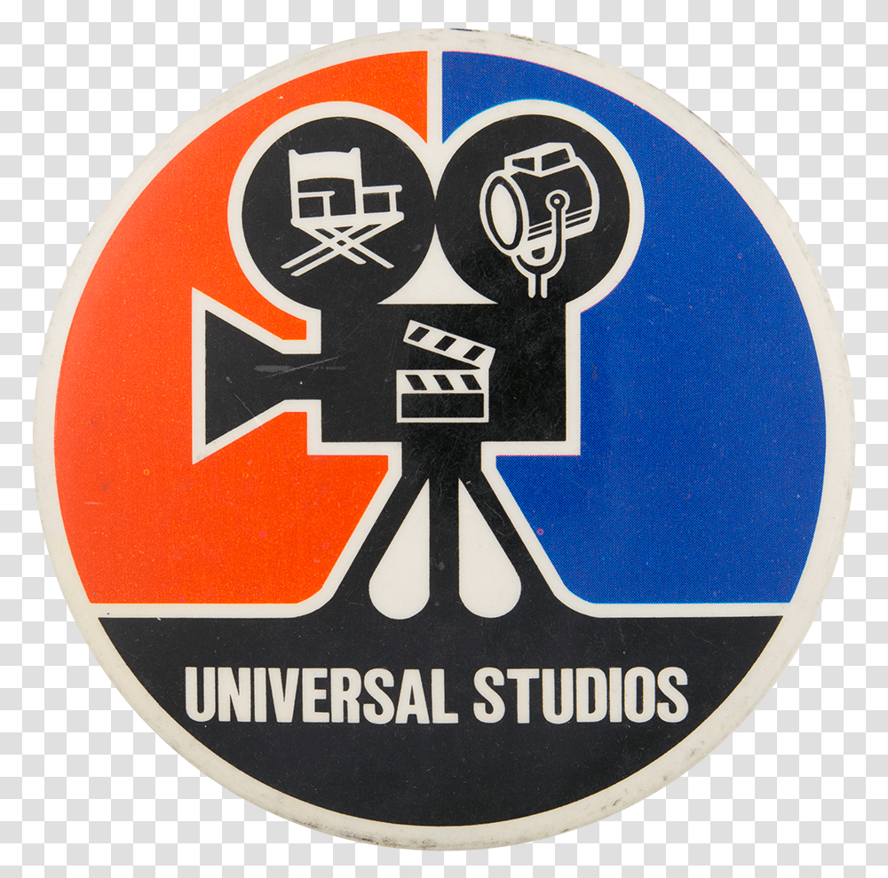Universal Studios Camera Entertainment Button Museum Universal Studios Camera, Label, Logo Transparent Png
