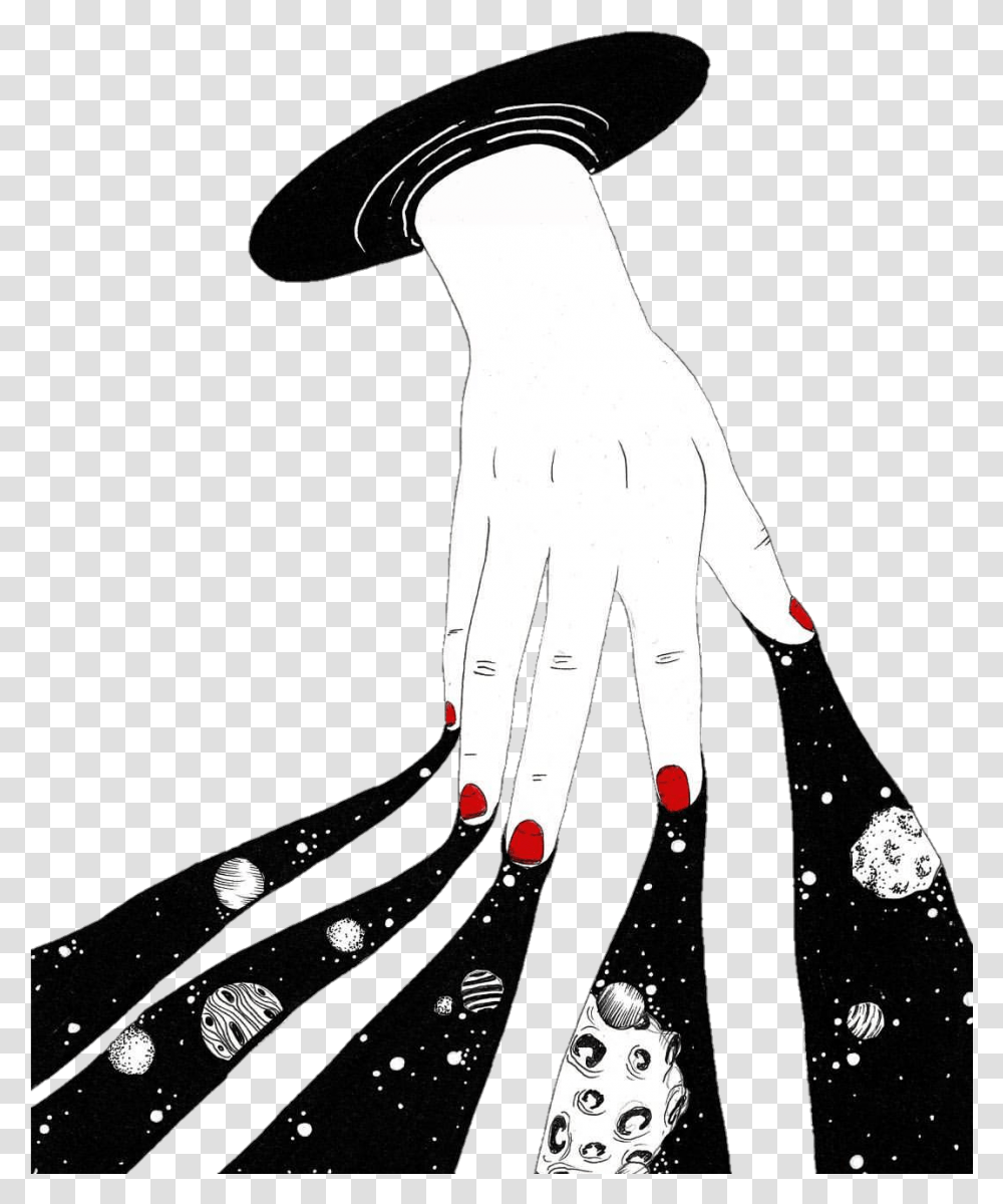 Universe Nails Red Galaxy Tumblr Red Galaxy Tumblr Universe, Apparel, Hand, Finger Transparent Png