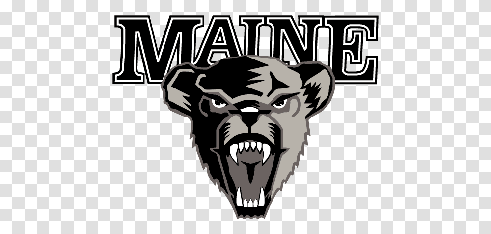 University Inn Academic Suites Maine Black Bears Logo, Stencil, Poster, Advertisement, Mammal Transparent Png