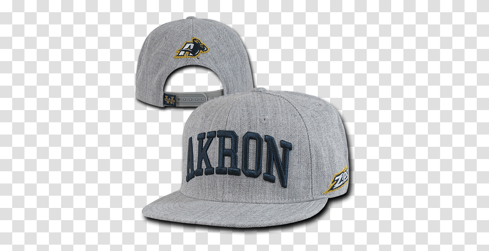 University Of Akron Ua Zips Ncaa Flat Bill Heather Gray Snapback Baseball Cap Hat For Baseball, Clothing, Apparel Transparent Png