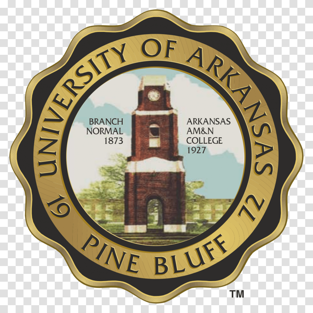 University Of Arkansas At Pine Bluff Seal, Logo, Trademark, Badge Transparent Png