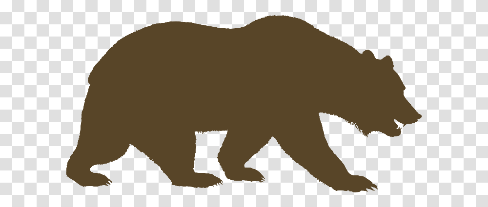 University Of California Berkeley American Black Bear California Flag Bear Silhouette, Mammal, Animal, Wildlife, Buffalo Transparent Png