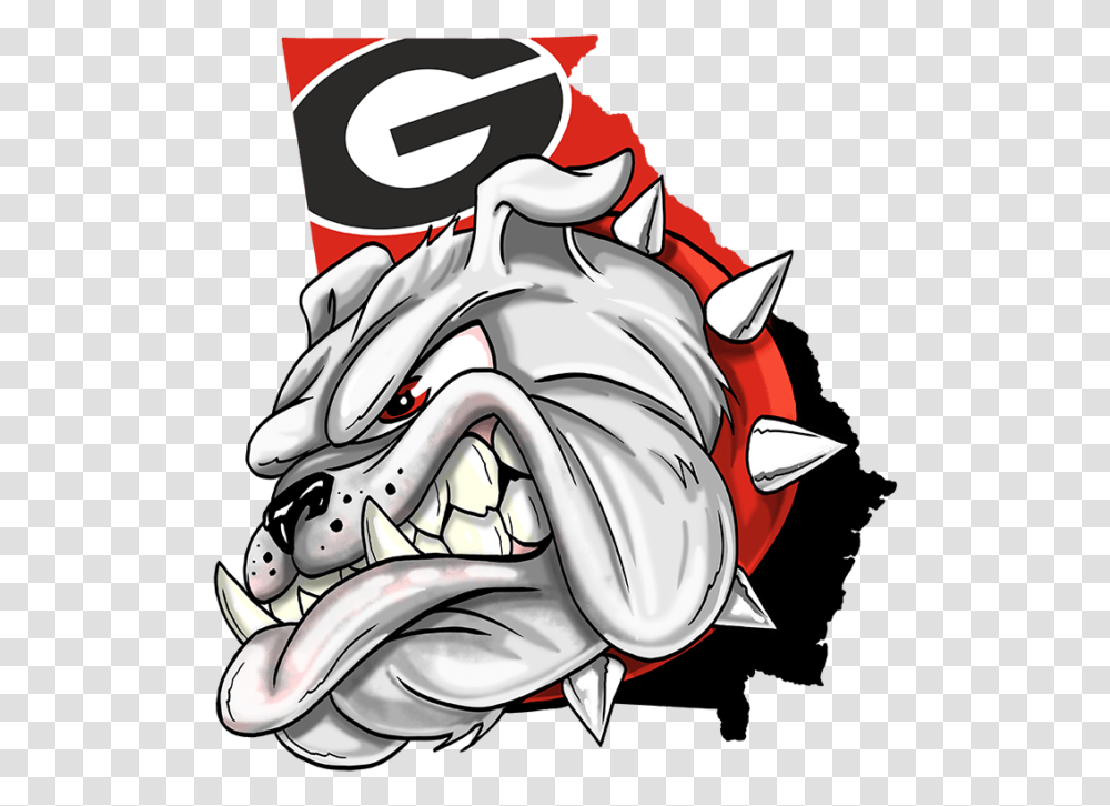 University Of Georgia Georgia Bulldogs Women's Basketball Georgia Bulldog Cartoon, Dragon, Helmet, Apparel Transparent Png