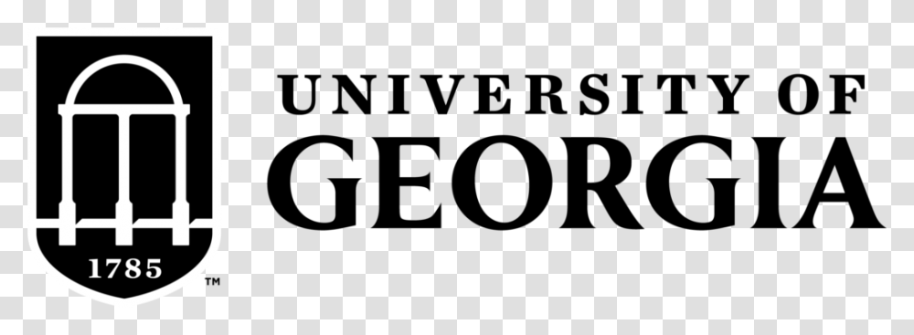 University Of Georgia Two Color Black Logo University Of Georgia Logo Black And White, Gray, World Of Warcraft Transparent Png
