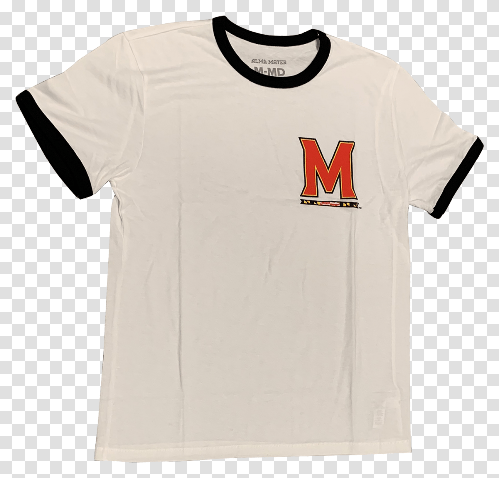 University Of Maryland Terrapins Men's Ringer Tee Active Shirt, Apparel, T-Shirt, Sleeve Transparent Png