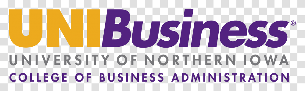 University Of Northern Iowa Business Logo, Word, Alphabet, Icing Transparent Png
