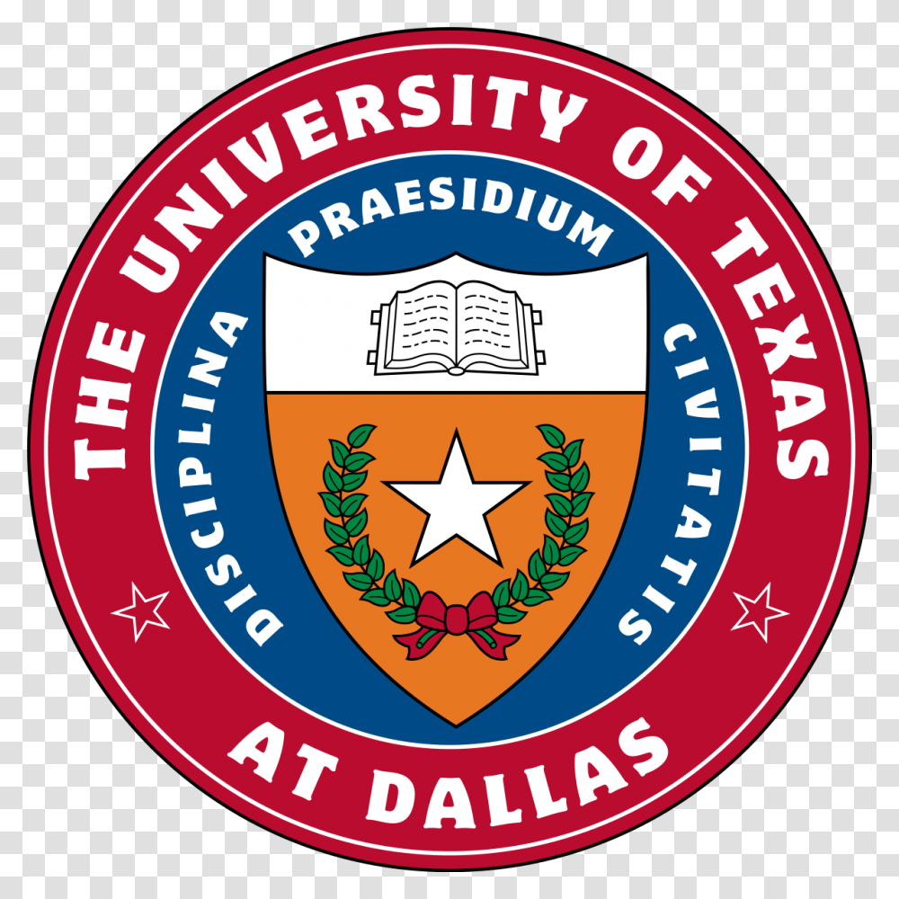 University Of Texas At Dallas Seal, Logo, Trademark, Badge Transparent Png