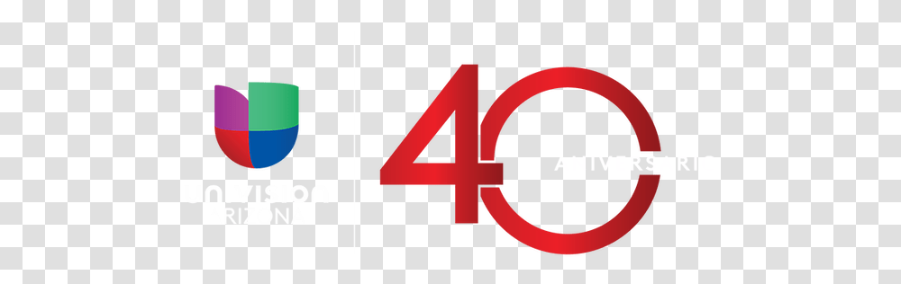 Univision 40 Anniversary Circle, Text, Number, Symbol, Alphabet Transparent Png