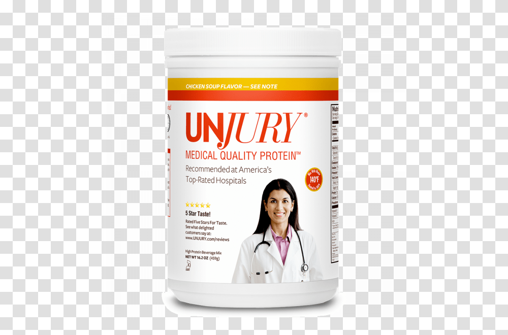 Unjury Protein Powder, Person, Human, Medication, Doctor Transparent Png