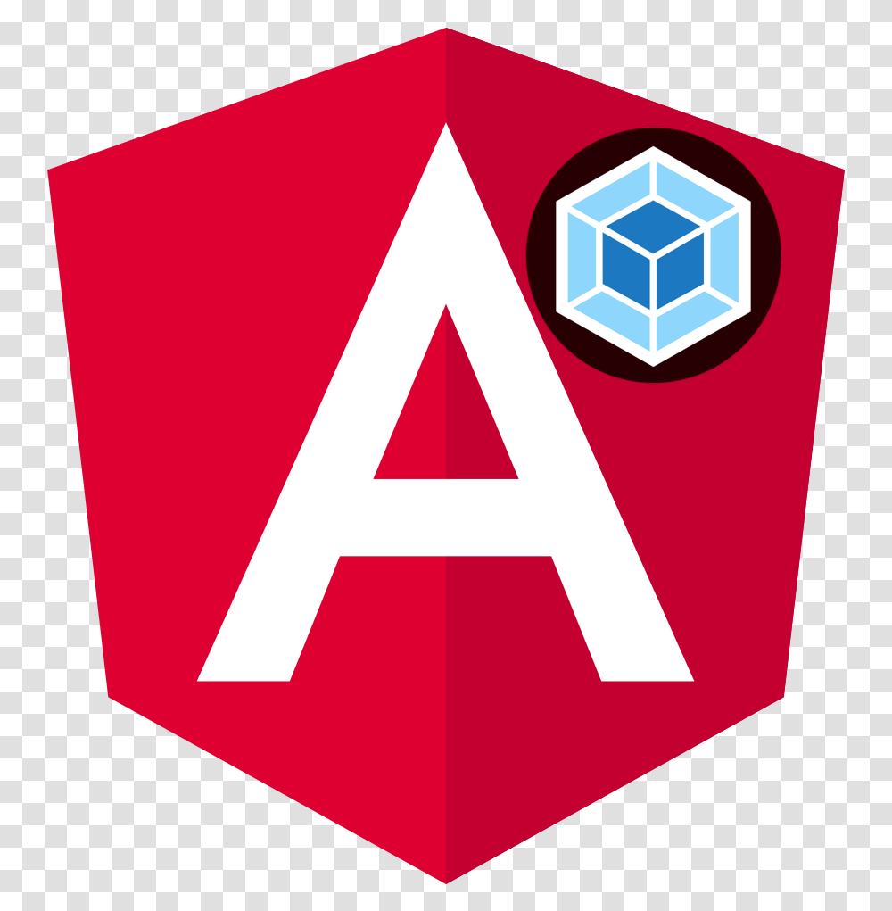 Unleash The Power Of Webpack In Angular Angular Logo, Symbol, Label, Text, Triangle Transparent Png