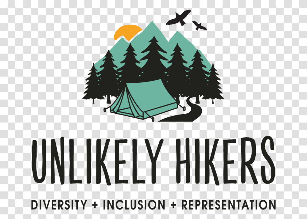 Unlikely Hikers Logo2 Full Colour The N.u.w.e., Poster, Advertisement, Camping, Tent Transparent Png