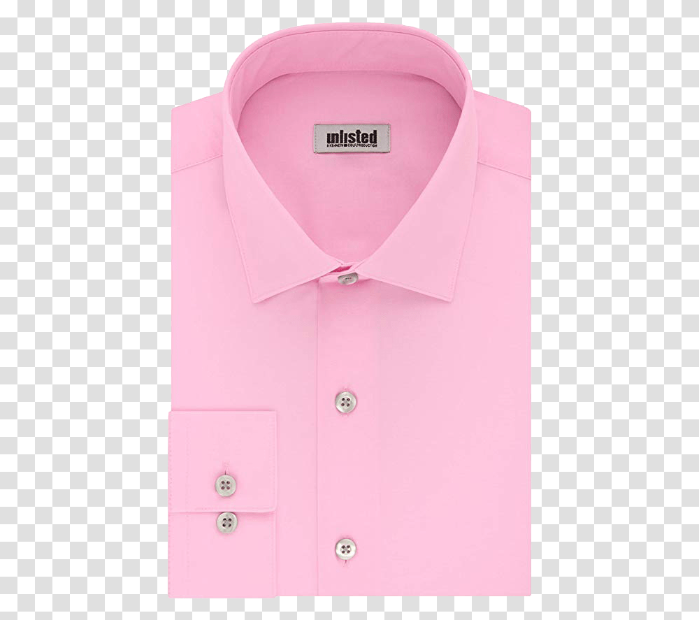 Unlisted Regular Fit Pink Shirt By Kenneth Cole Dress Shirt, Apparel Transparent Png