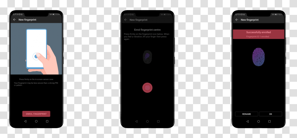 Unlock Screen Fingerprint Phone, Alphabet, Page, Text Message Transparent Png