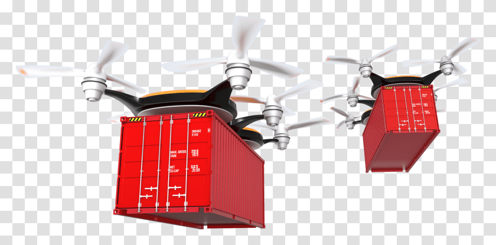 Unmanned Flying Cargo Containers Drones To Carry Containers, Appliance, Ceiling Fan Transparent Png