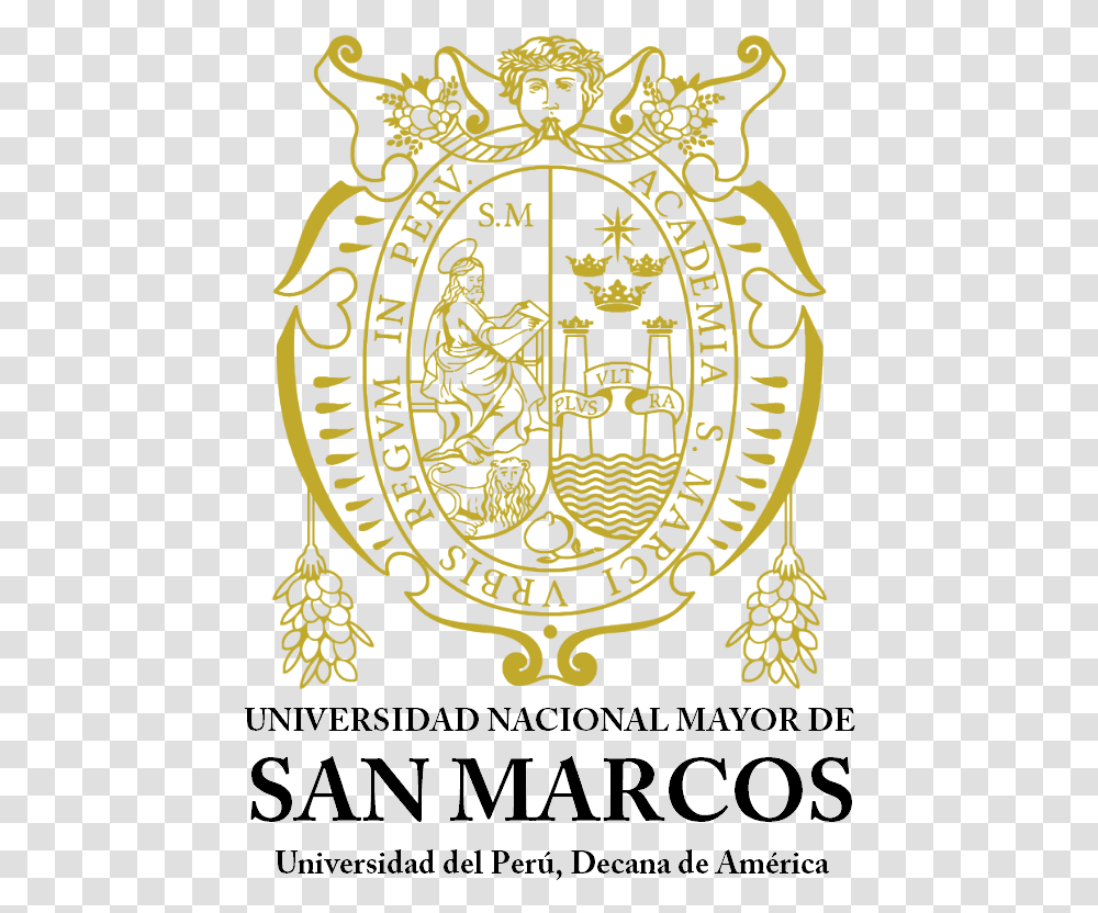 Unmsm Escudo Xvi Xxi Transparente Nombre Vertical, Logo, Trademark, Emblem Transparent Png