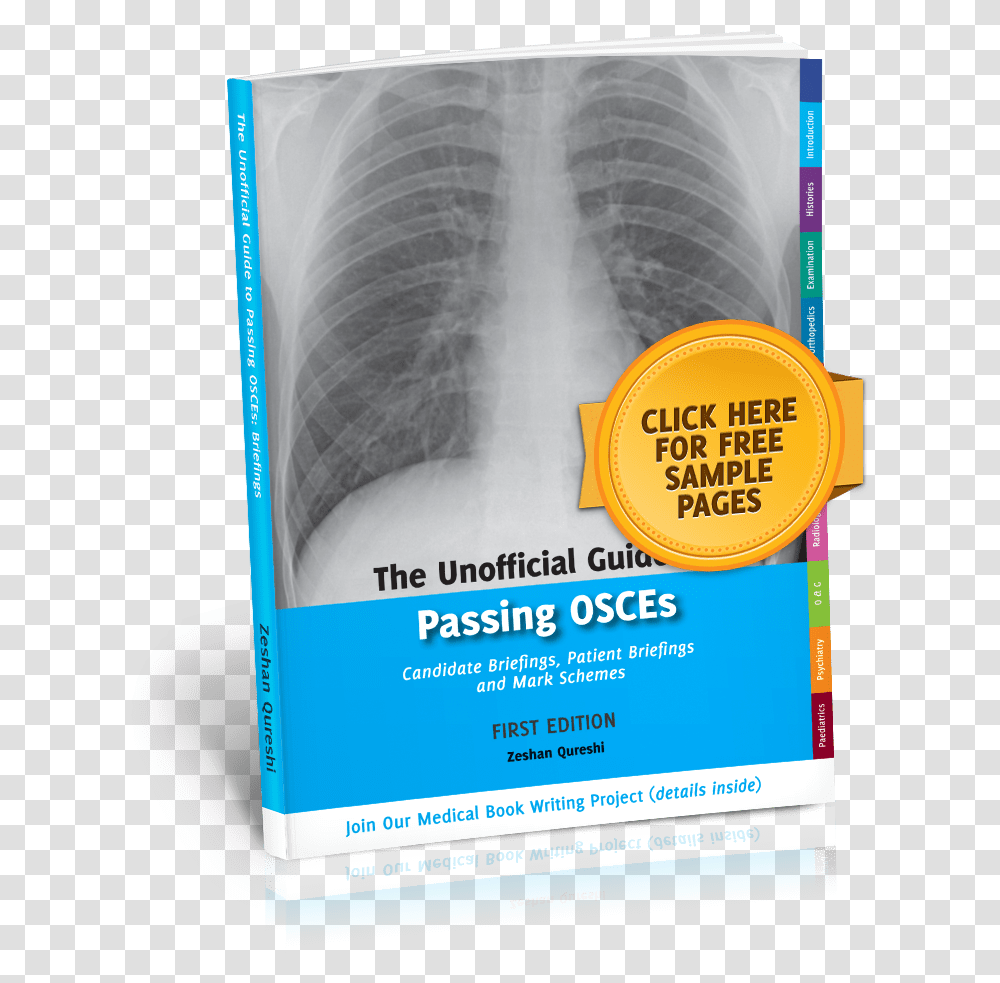Unoffical Guide To Passing Osces Briefings Book Radiography, X-Ray, Medical Imaging X-Ray Film, Ct Scan, Poster Transparent Png