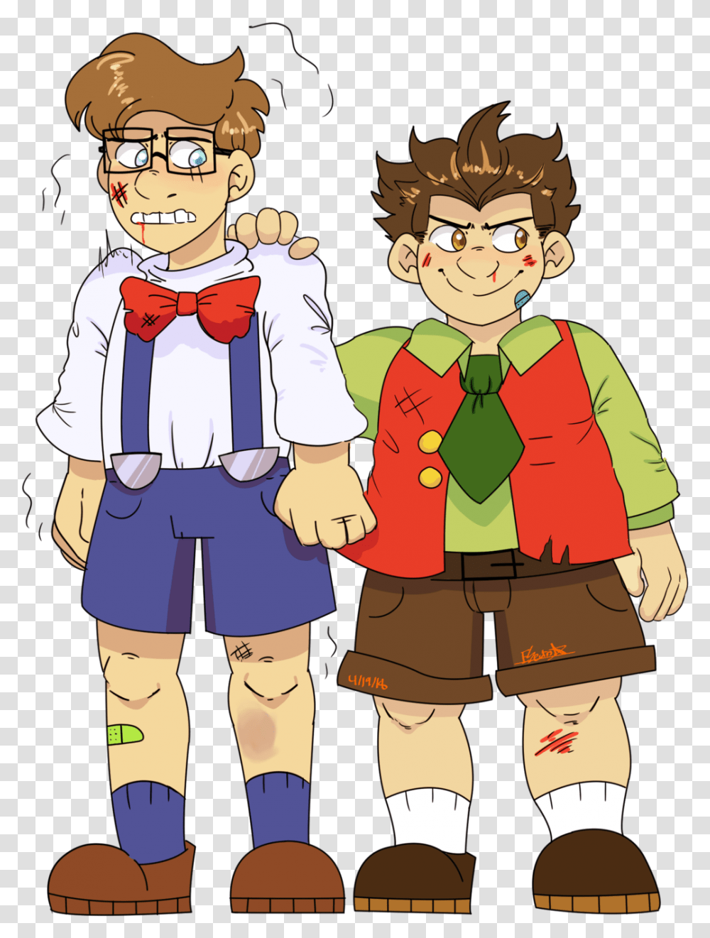 Unowigglestein Brothers From Today's Stream Cartoon, Person, Human, Comics, Book Transparent Png