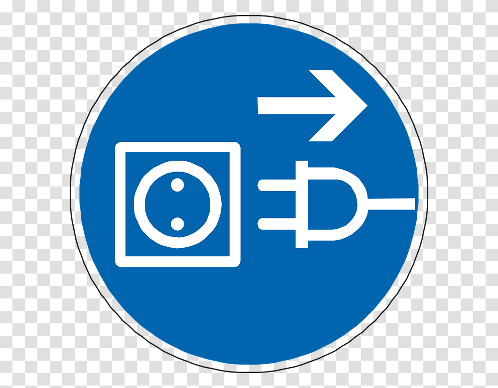 Unplug Plug Cable Electricity Current Desenchufar, First Aid, Label Transparent Png