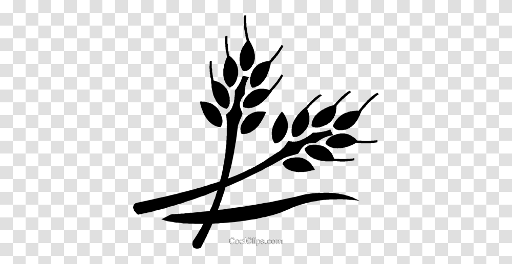 Unprocessed Grain Royalty Free Vector Clip Art Illustration, Stencil, Silhouette, Floral Design Transparent Png