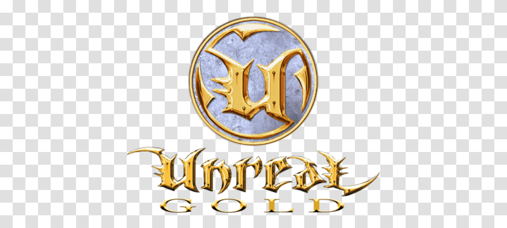 Unreal Gold Steamgriddb Unreal Gold Logo, Symbol, Trademark, Text, Emblem Transparent Png