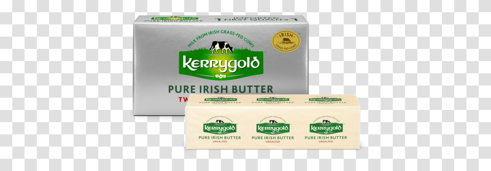 Unsalted Butter Sticks Kerrygold Usa Kerry Gold Salted Butter, Food, Plant, Business Card, Paper Transparent Png