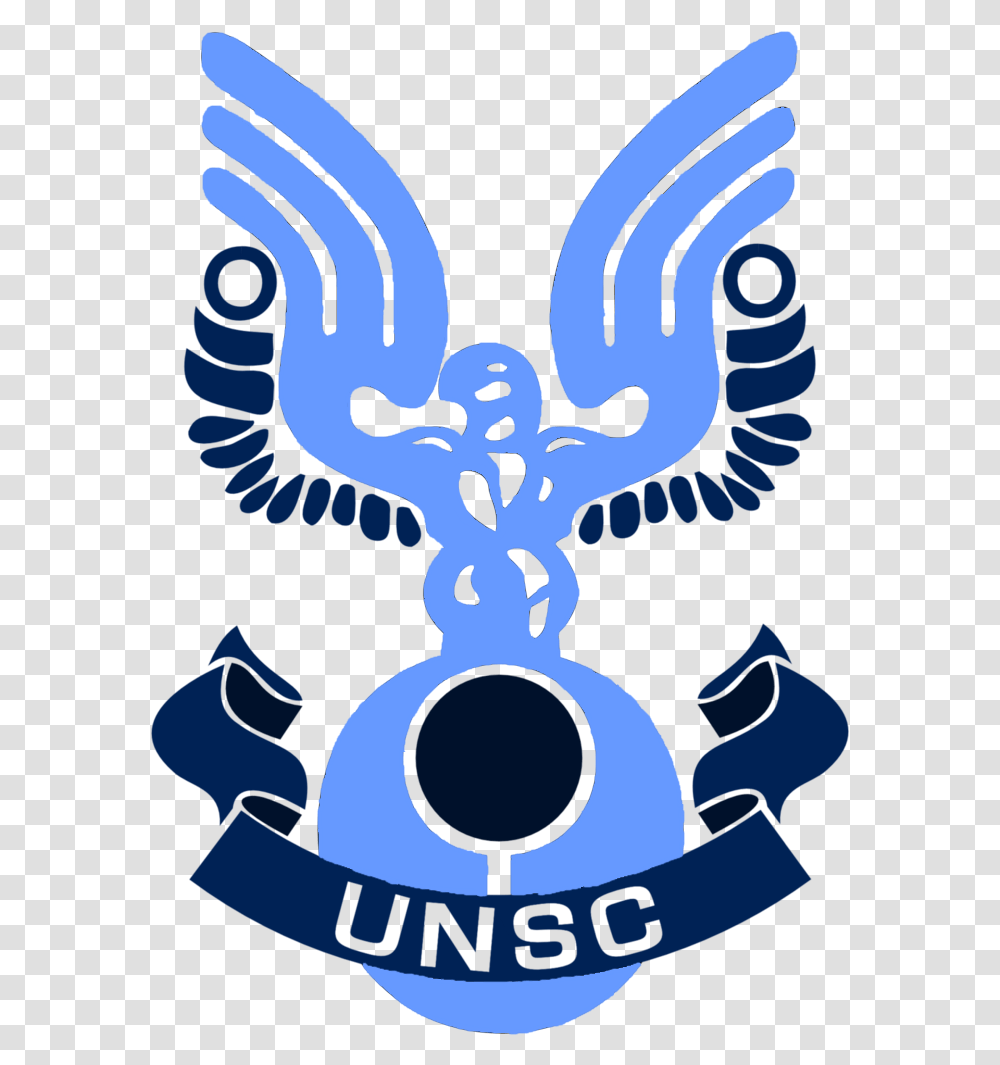 Unsc Navy Crest By Splinteredmatt D4noh0g Halo 3 Unsc Logo, Poster, Advertisement, Emblem Transparent Png
