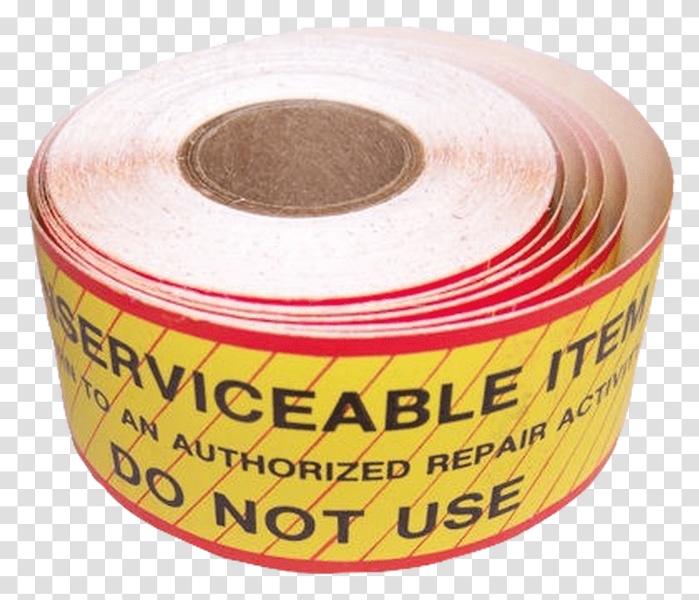 Unserviceable Item Roll Of Stickers Wire, Tape, Disk Transparent Png