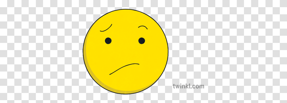 Unsure Emoji Emoticon Smiley Face Ks2 Unhappy Smiley, Giant Panda, Mammal, Animal, Symbol Transparent Png