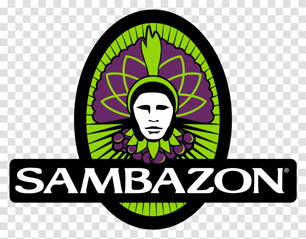 Unsweetened Acai Sambazon Logo, Symbol, Trademark, Art, Crowd Transparent Png