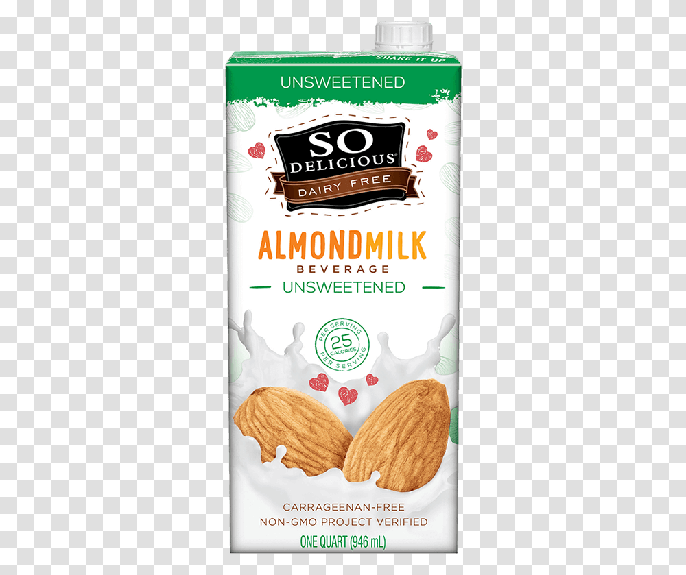 Unsweetened AlmondmilkClass Pro Xlgimg So Delicious Almond Milk, Plant, Nut, Vegetable, Food Transparent Png