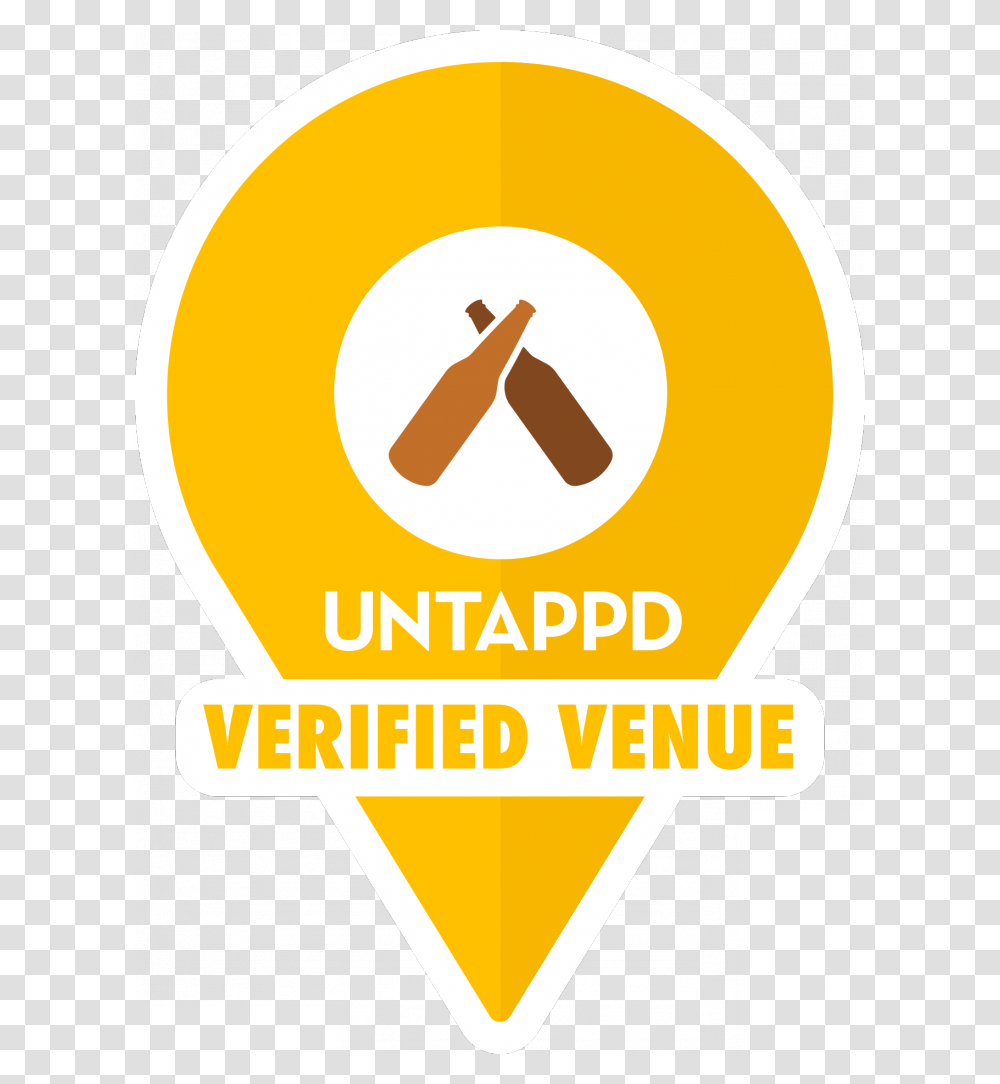Untappd Verified Venue Graphic Design, Light, Advertisement, Label Transparent Png