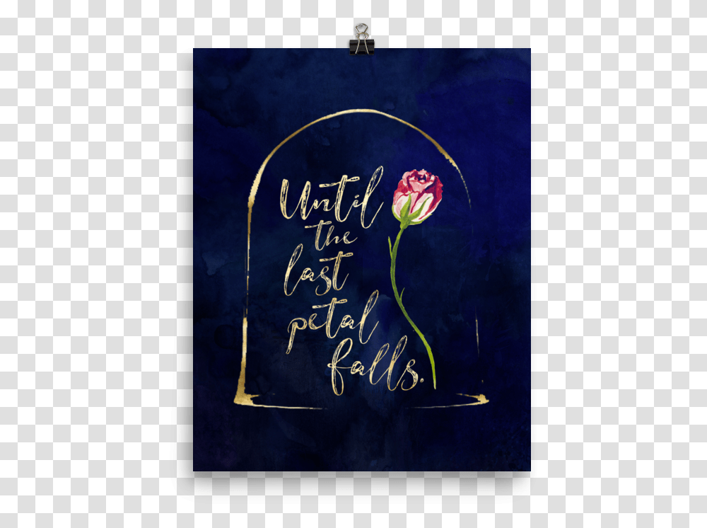 Until The Last Petal Falls Calligraphy, Plant, Flower, Poster Transparent Png
