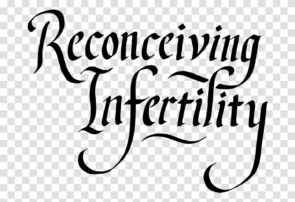 Unused Calligraphy For The Cover Of Reconceiving Fertility Calligraphy, Gray, World Of Warcraft Transparent Png