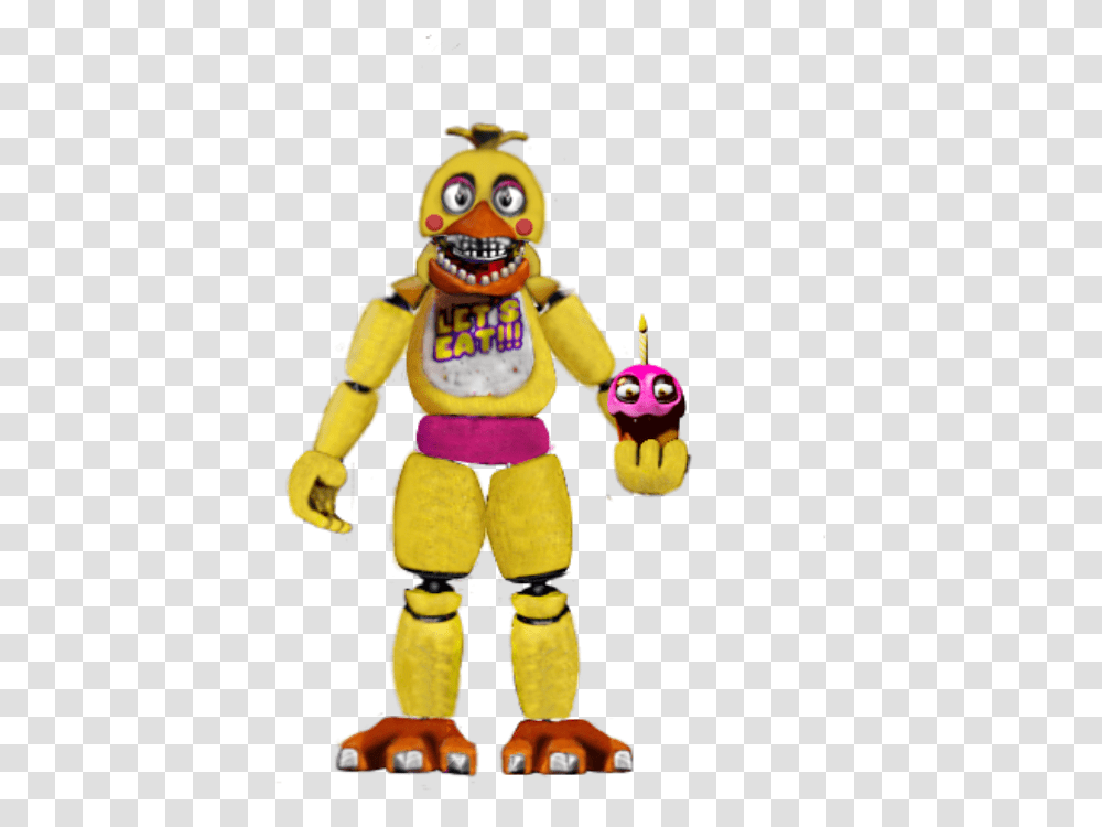 Unwithered Chica As Toy Chica, Robot, Figurine Transparent Png