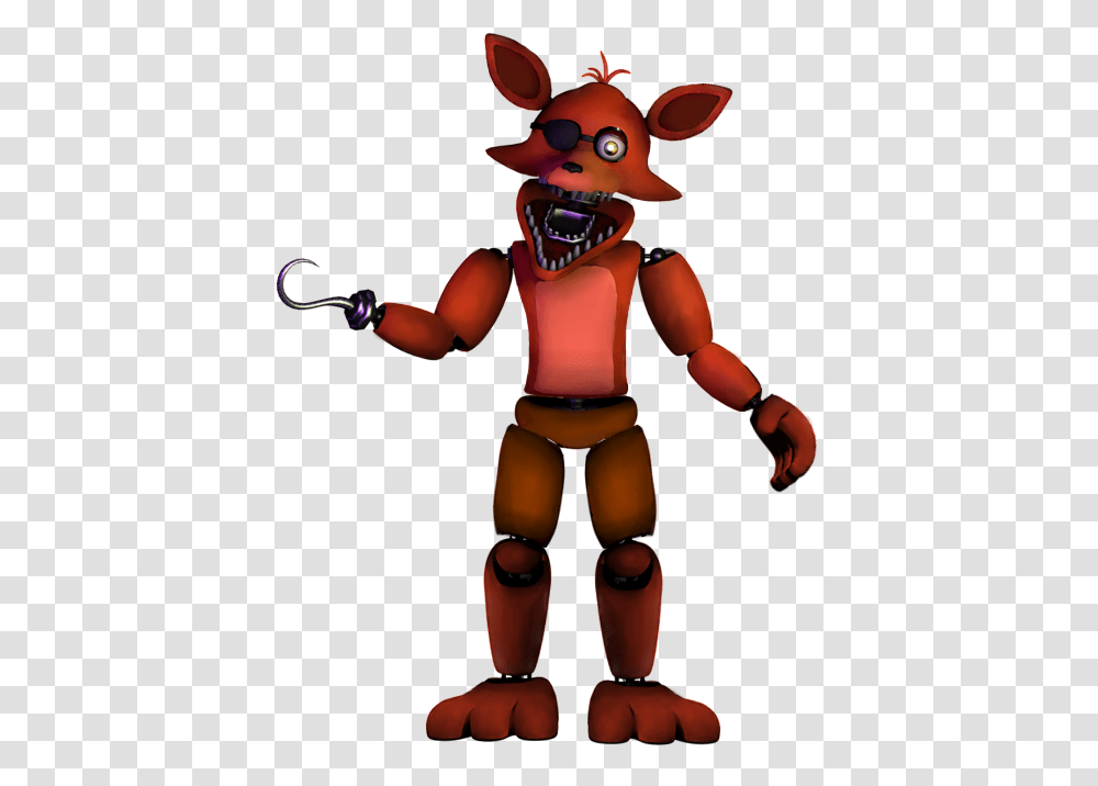 Unwithered Foxy, Person, Human, Robot, Figurine Transparent Png