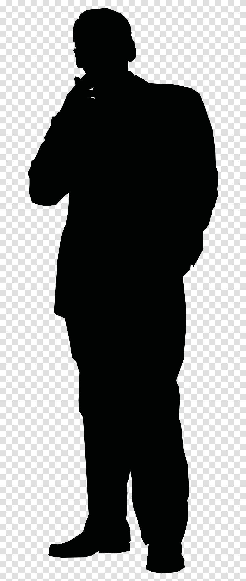 Uomo Pensieroso Clip Arts Thinking Man Silhouette, Person, Sleeve, Long Sleeve Transparent Png