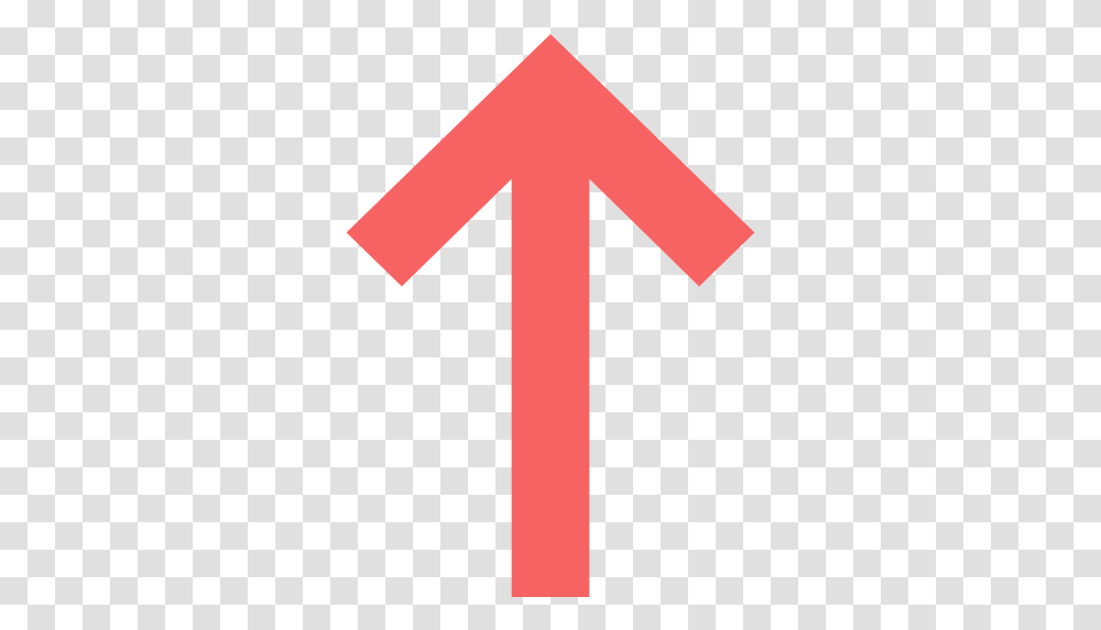 Up Arrow Icon Up Arrow Red, Cross, Symbol, Sign, Road Sign Transparent Png