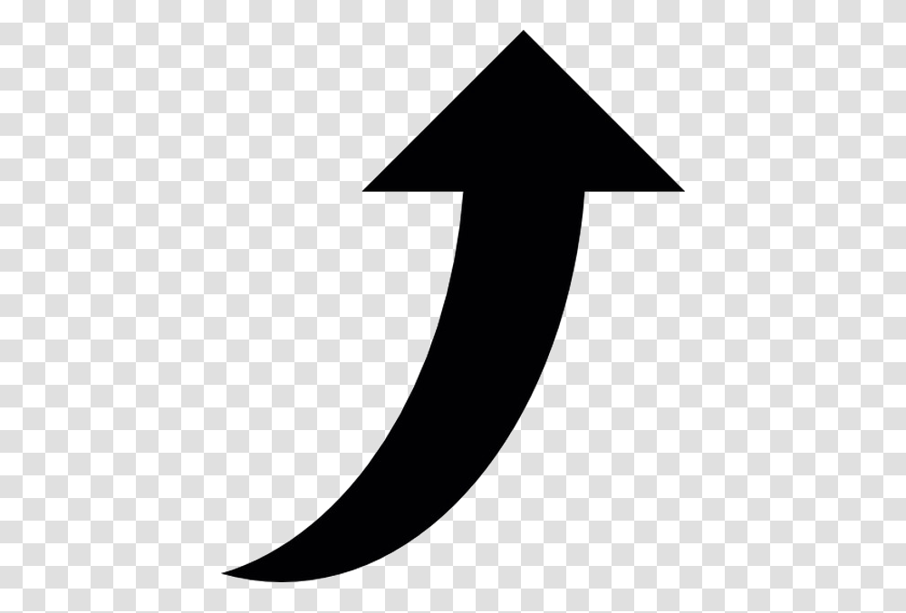 Up Arrow Image Crescent, Number, Alphabet Transparent Png