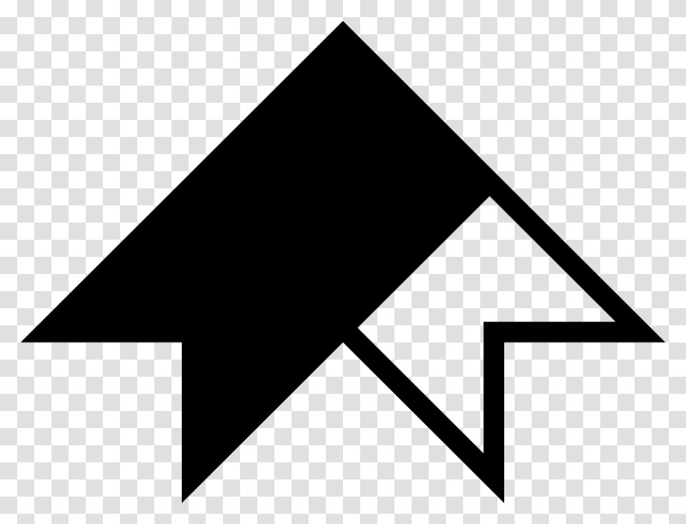 Up Arrow Of Ribbon Icon, Triangle, Envelope, Mail, Lighting Transparent Png