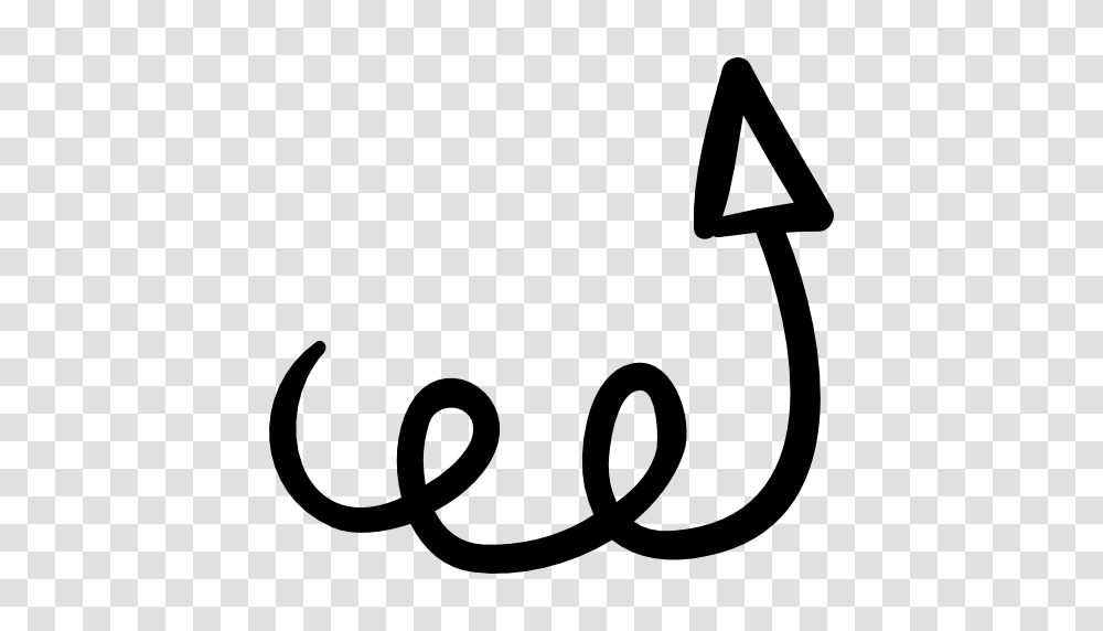 Up Arrow With Scribble, Stencil, Label Transparent Png