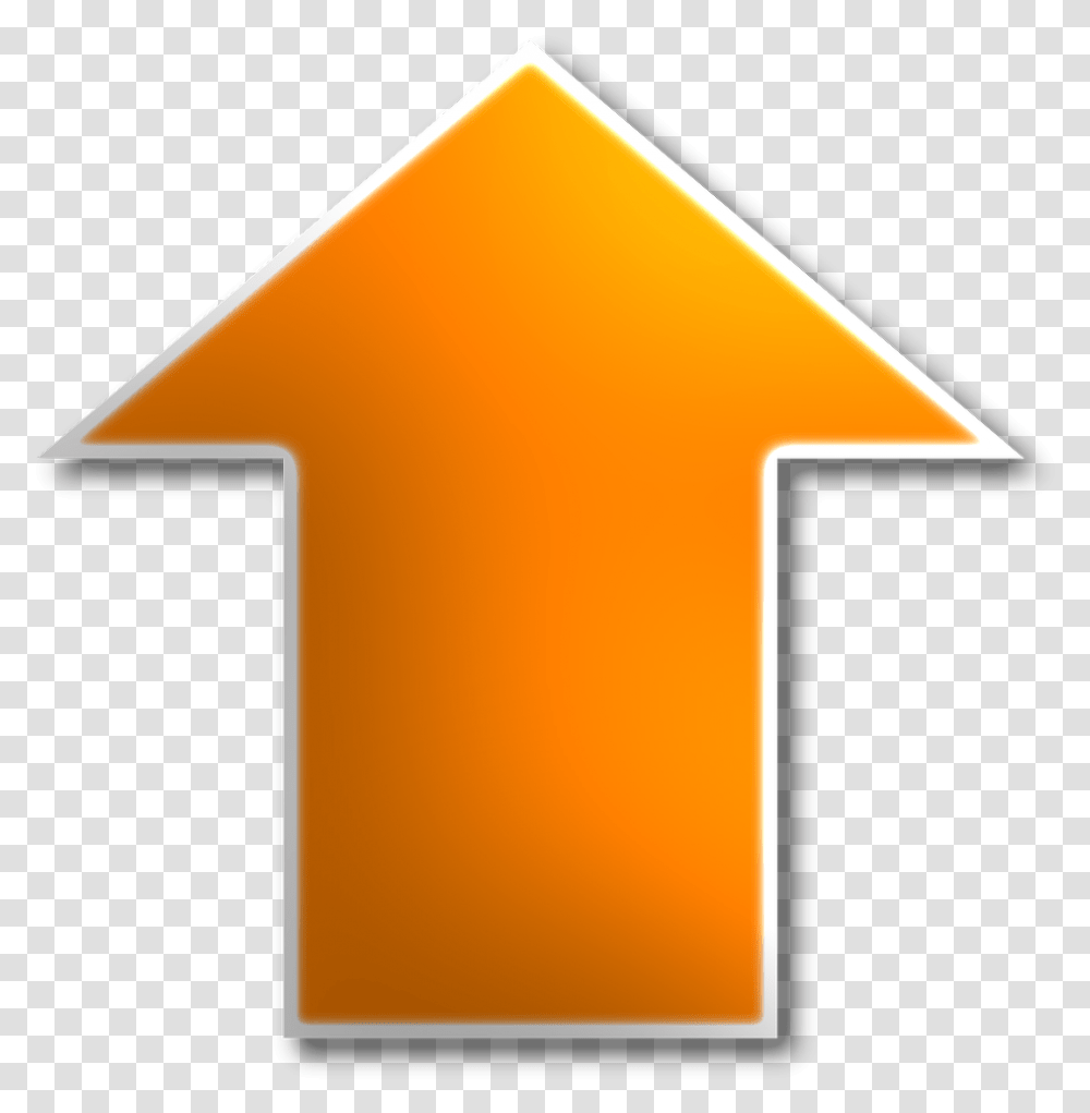 Up Arrow Yellow Pointing Directional Sign Symbol Seta Para Cima, Number, Triangle Transparent Png