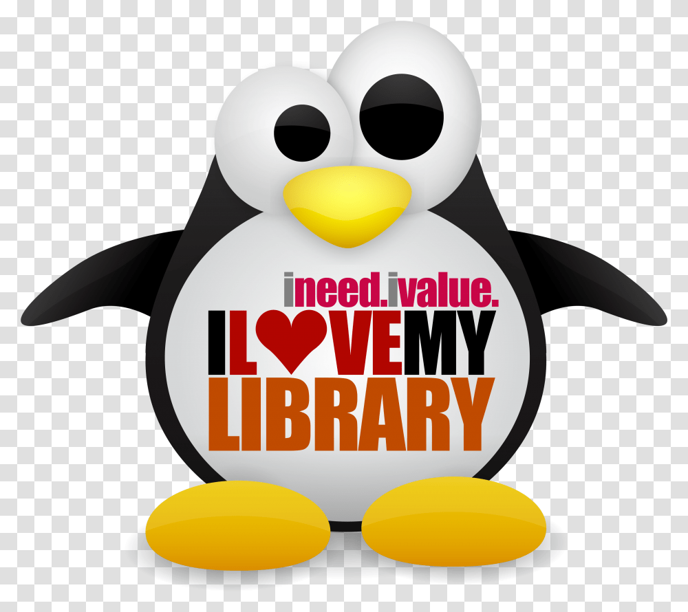 Up College Of Engineering Library Downloadables Need I Value I Love My Library, Penguin, Bird, Animal, King Penguin Transparent Png