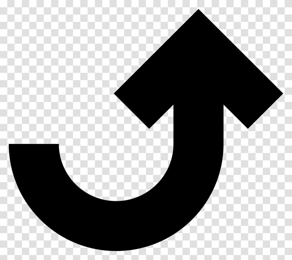 Up Curved Arrow, Alphabet, Axe Transparent Png