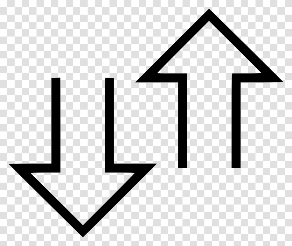 Up Down Arrows Upload Arrow Going Down And Up, Number, Cross Transparent Png