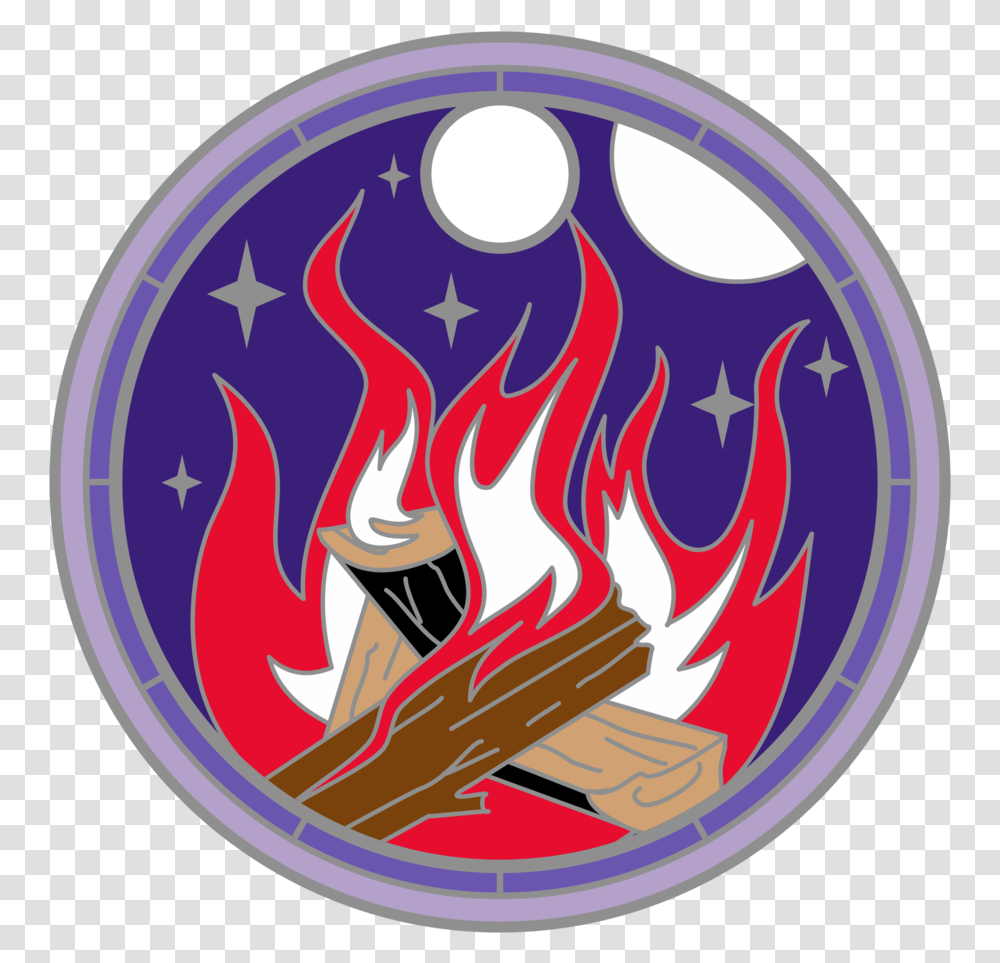 Up In Flames - Quest Scouts Circle, Symbol, Logo, Trademark, Tabletop Transparent Png