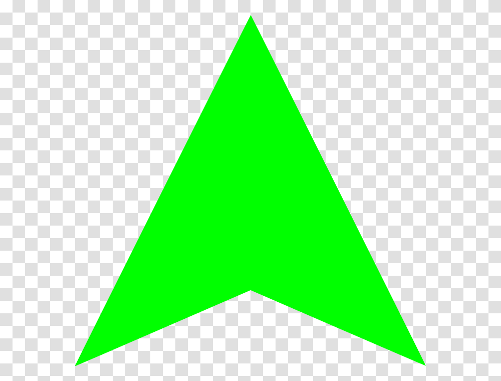 Up Light Green Arrow, Triangle Transparent Png
